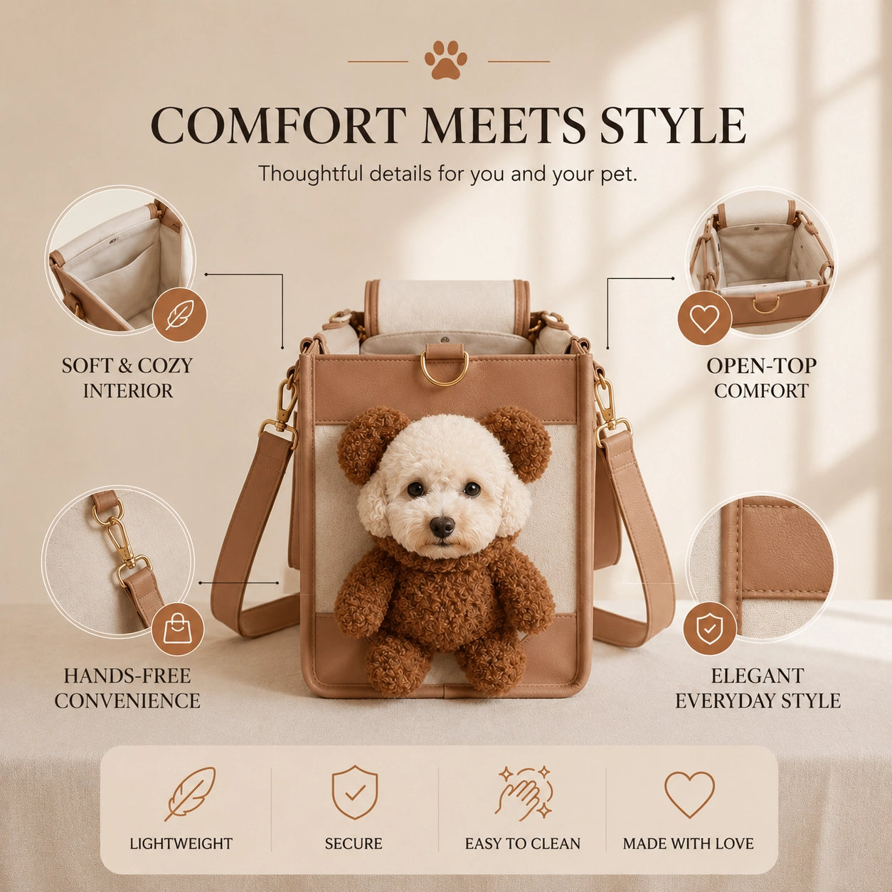 MomoBear™ Dog Carrier Bag